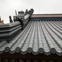 拓建艺工匠仿古建筑 寺庙建筑氟碳喷涂铝镁锰材质金属瓦